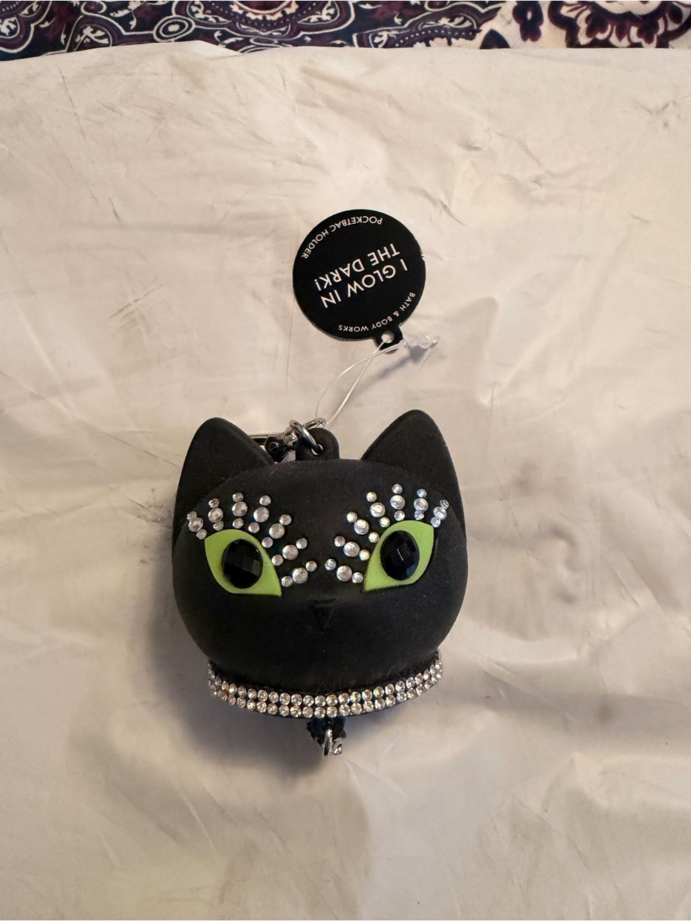 Bath & Body Works Black Cat Hand Sanitizer Holder